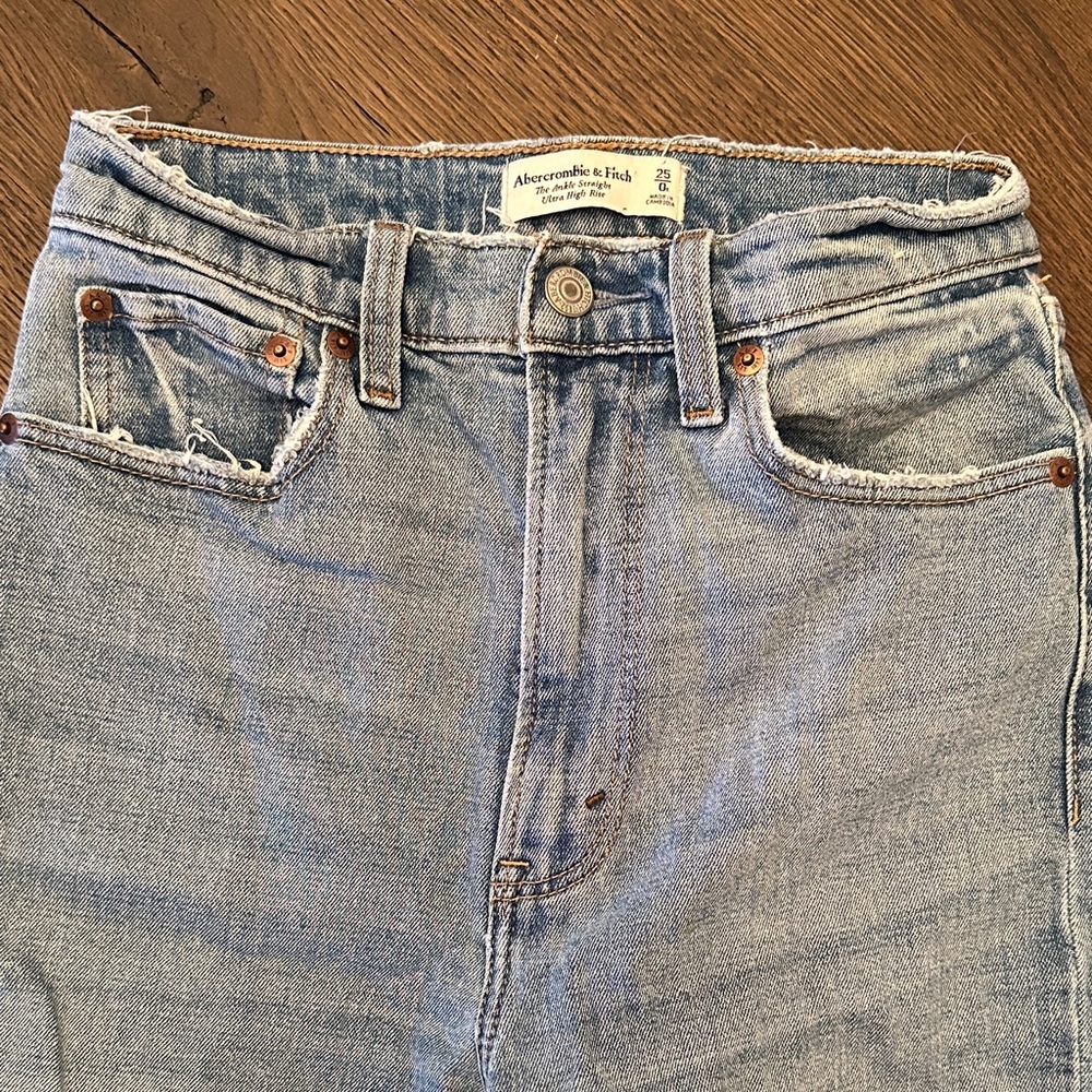 Abercrombie & Fitch Light Blue Denim Jeans - Picture 2 of 7